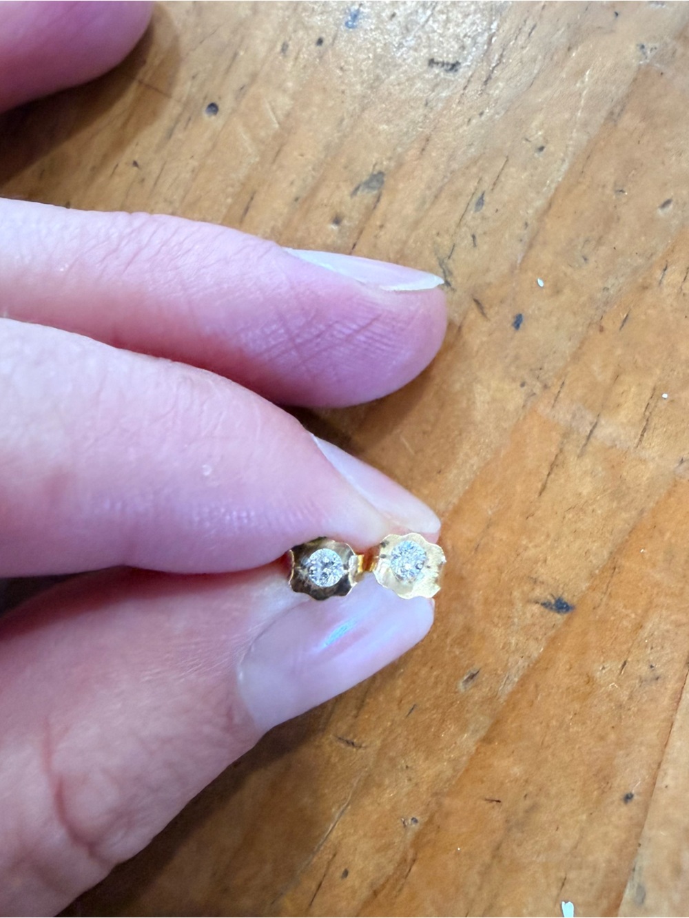 Catbird Diamond Pinprick Stud Pair